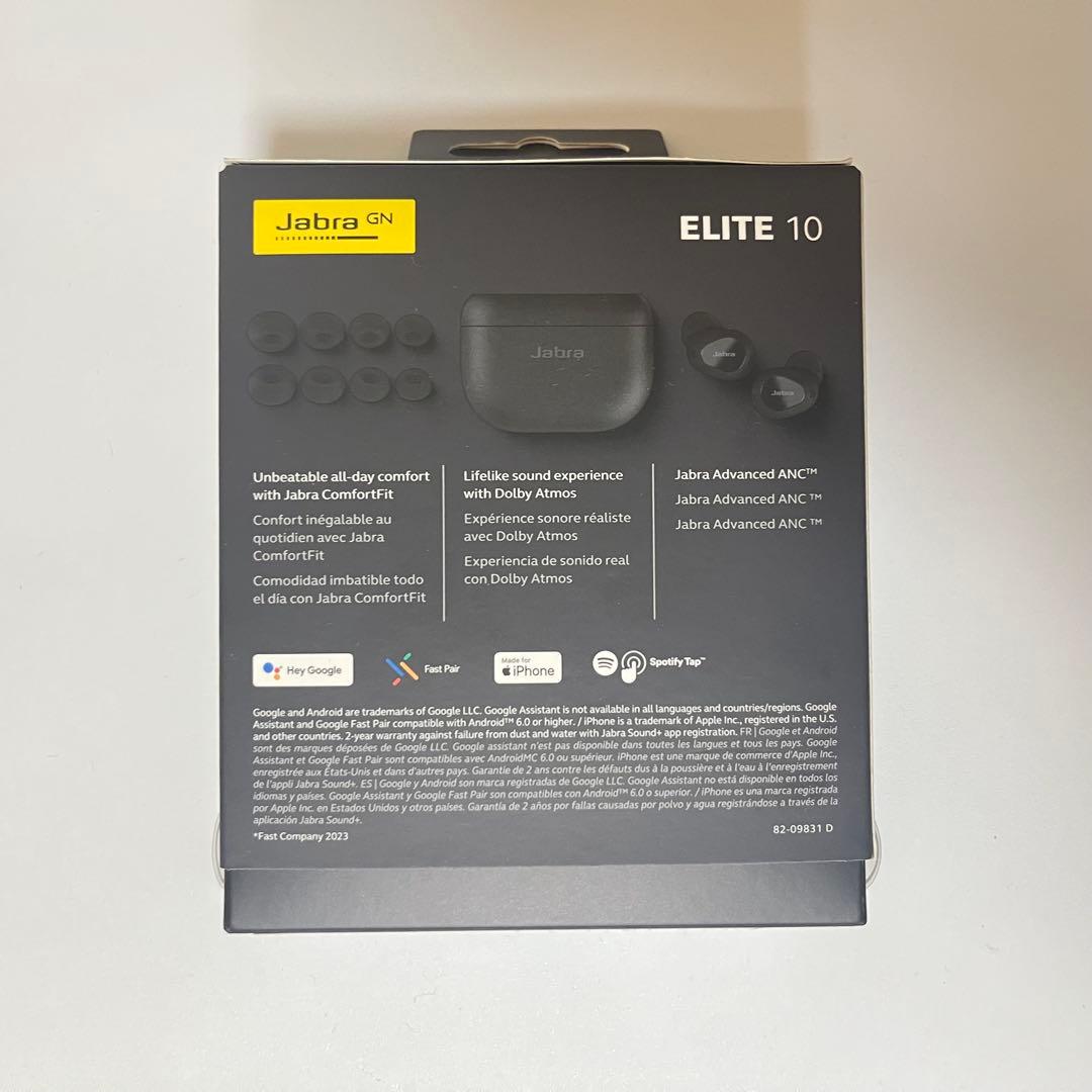 【新品】Jabra elite 10 グロスブラック ワイヤレスイヤホン 黒