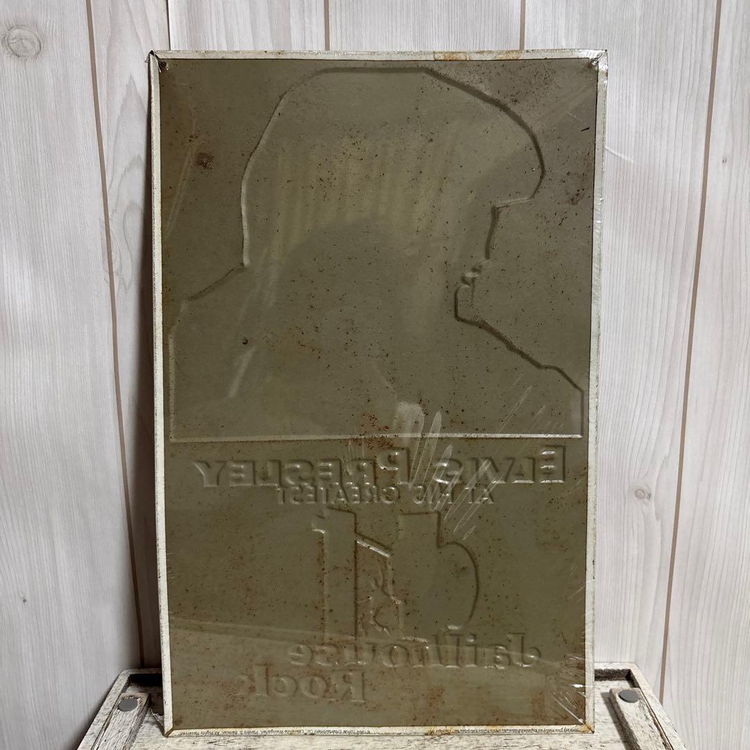 希少90sエルビスプレスリー監獄ロックヴィンテージブリキ看板レトロ映画パネルUS