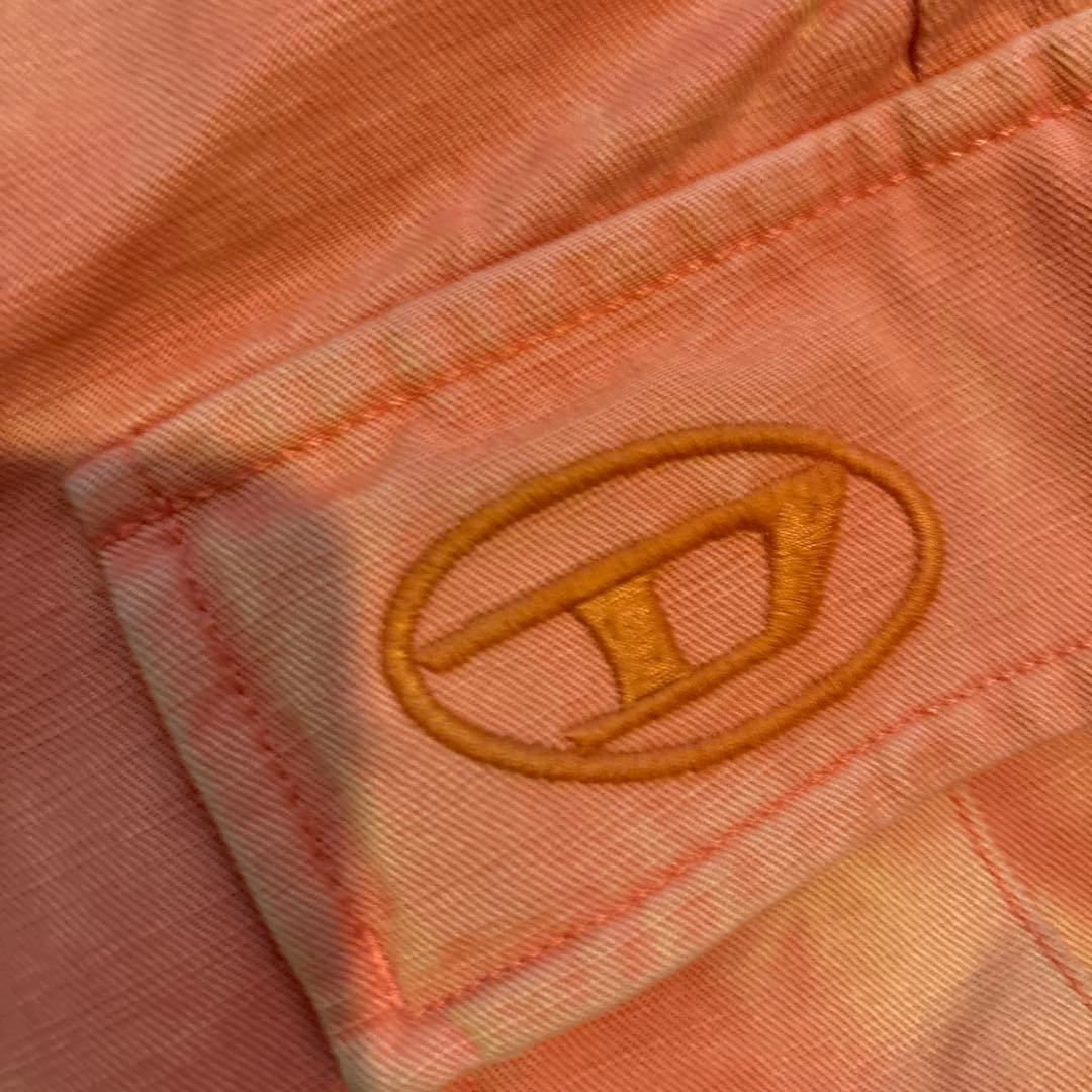 DIESEL ディーゼル　フェード加工　オレンジ カーゴパンツ