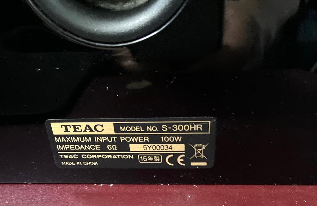 ★★ TEACハイレゾ対応 同軸 2ウエイ「S-300 HR」パッシブSP本体