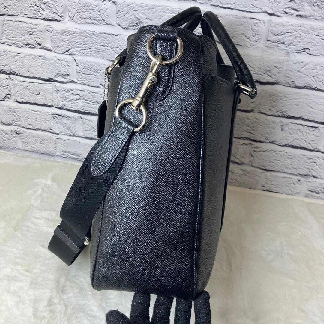 コーチ✨メトロポリタン サフィアーノレザー A4 2way ビジネスバッグ 黒
