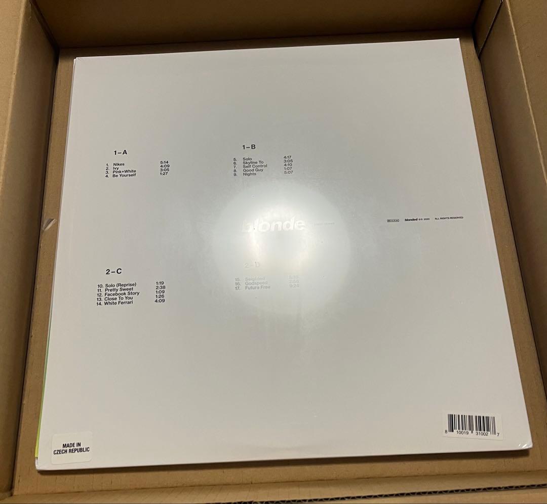 Frank Ocean blonde レコード オフィシャル版