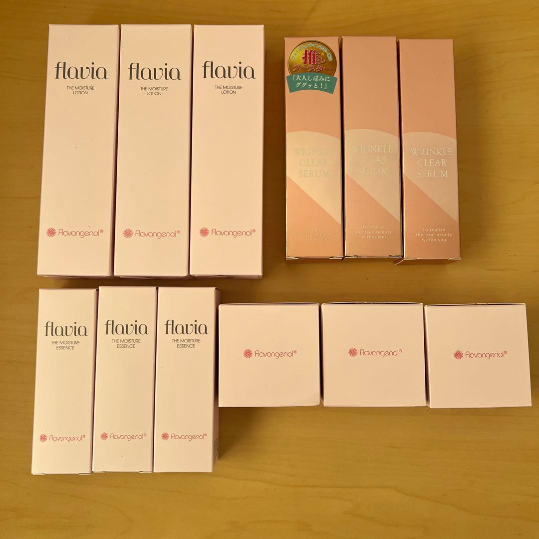 フラビア ローション、エッセンス、クリーム 、リンクルセラム12点 新品未開封品