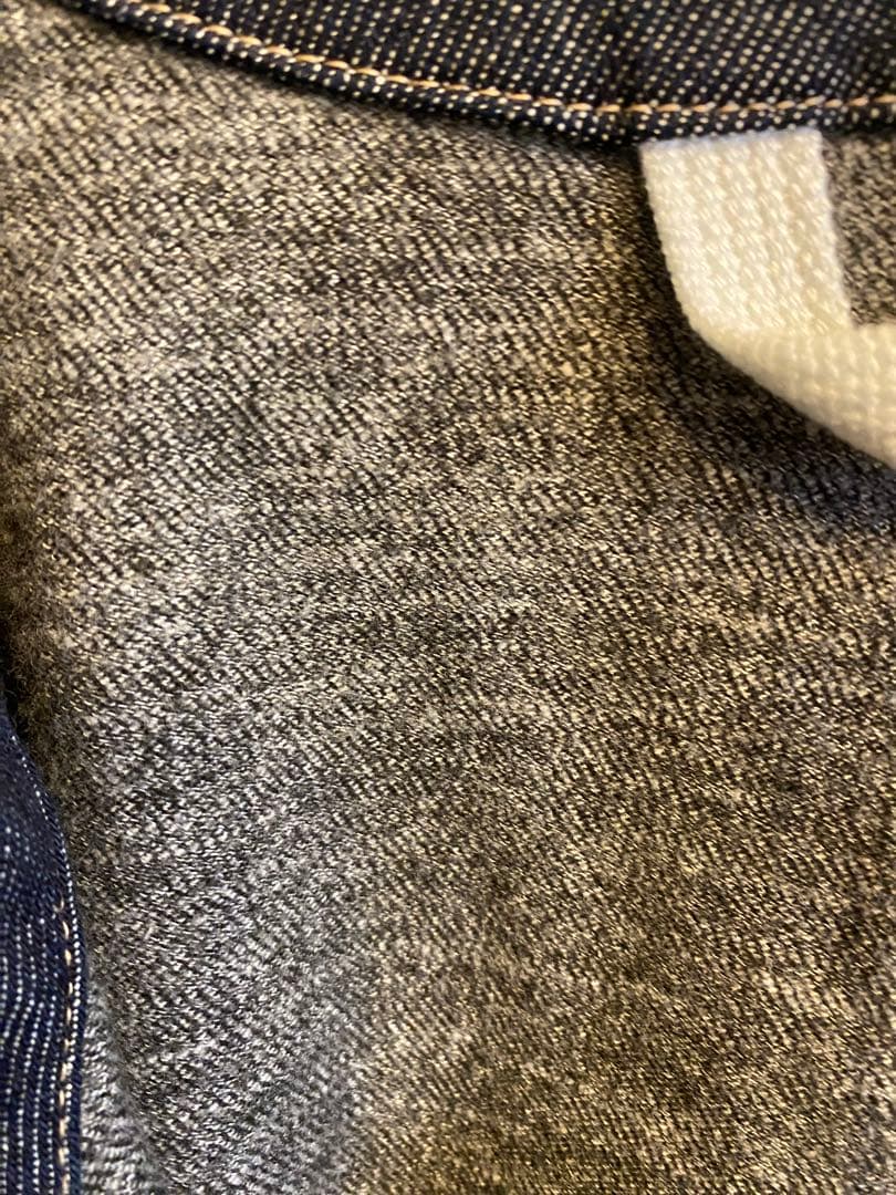 de’nicher ダークデニム ノーカラージャケット