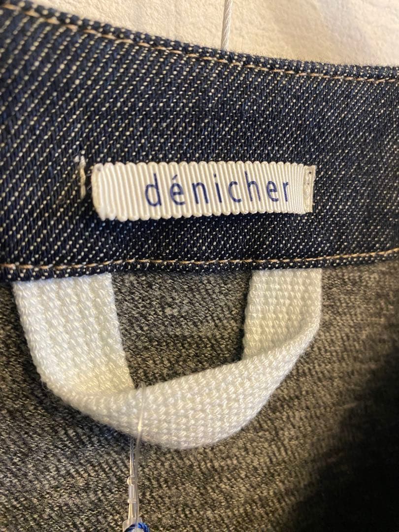 de’nicher ダークデニム ノーカラージャケット