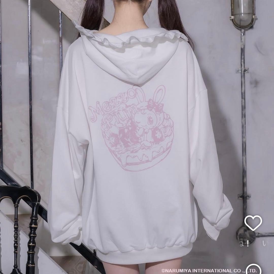 piumxMezzo Piano ベリエちゃんハートケーキパーカー ホワイト