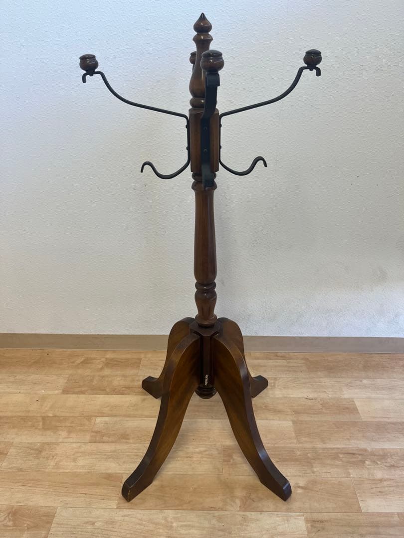 【karimoku】カリモク　コロニアル　ポールハンガー　アンティーク