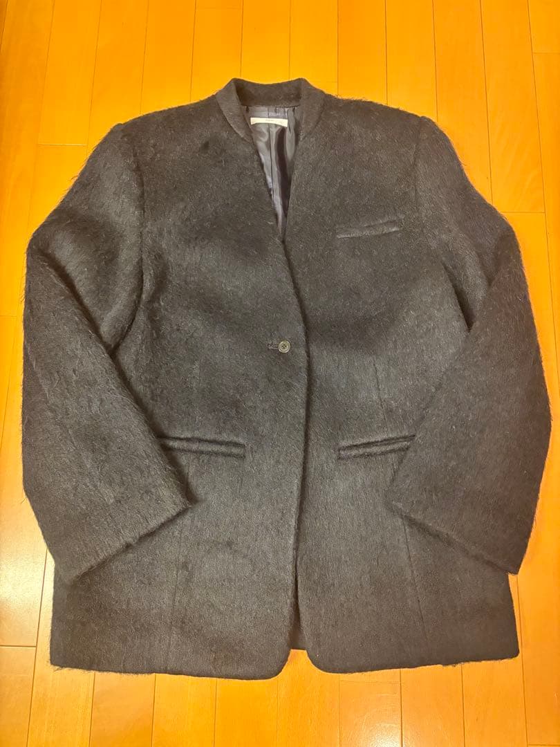 digne shaggy jacket coat ネイビー