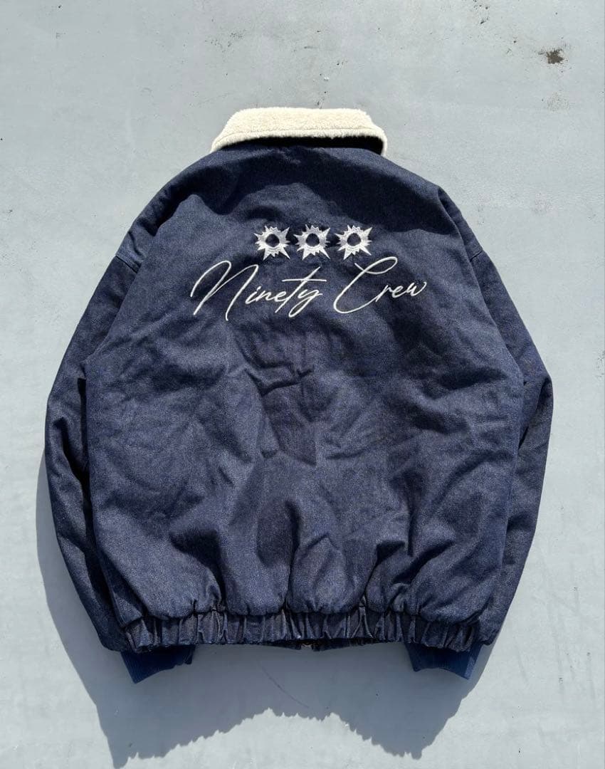 ジャケット・アウター 9090 Bullet Logo Boa Denim Jacket