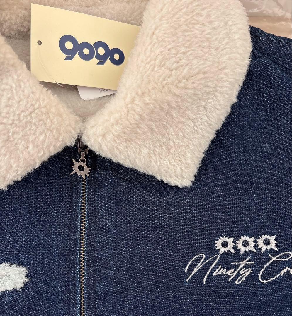 ジャケット・アウター 9090 Bullet Logo Boa Denim Jacket