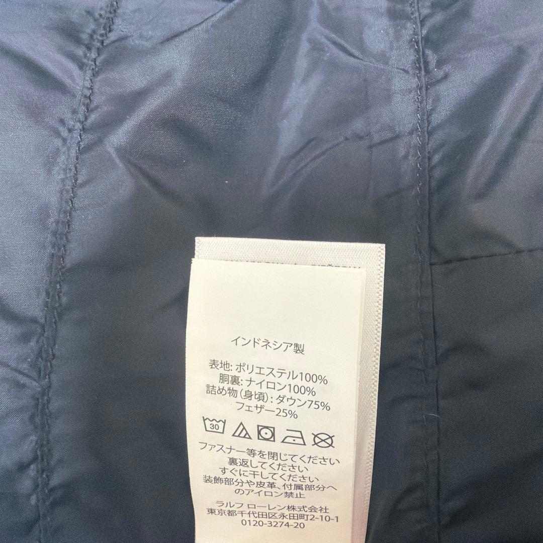Ralph Lauren ダウンベスト※フード付き　黒　Lサイズ