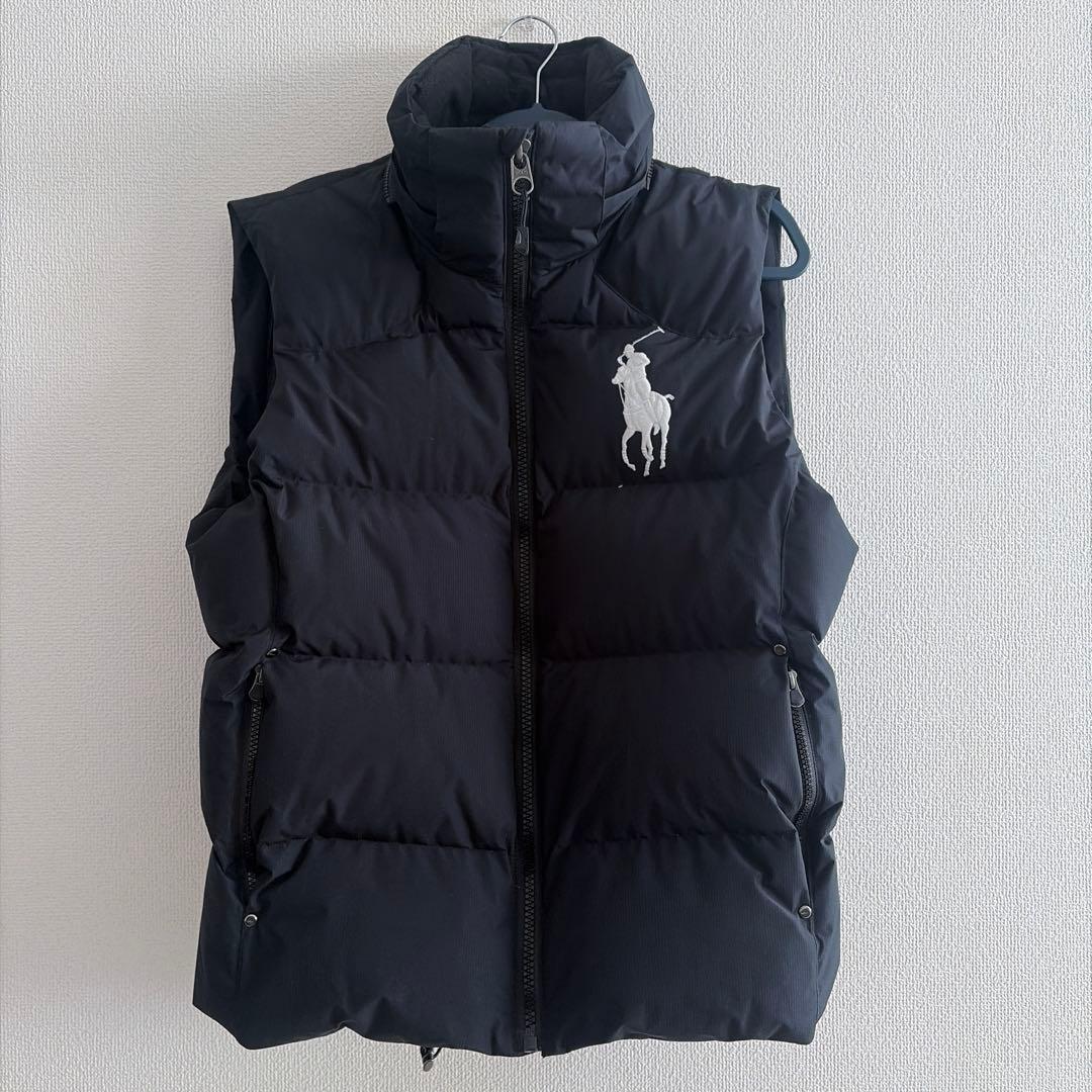 Ralph Lauren ダウンベスト※フード付き　黒　Lサイズ