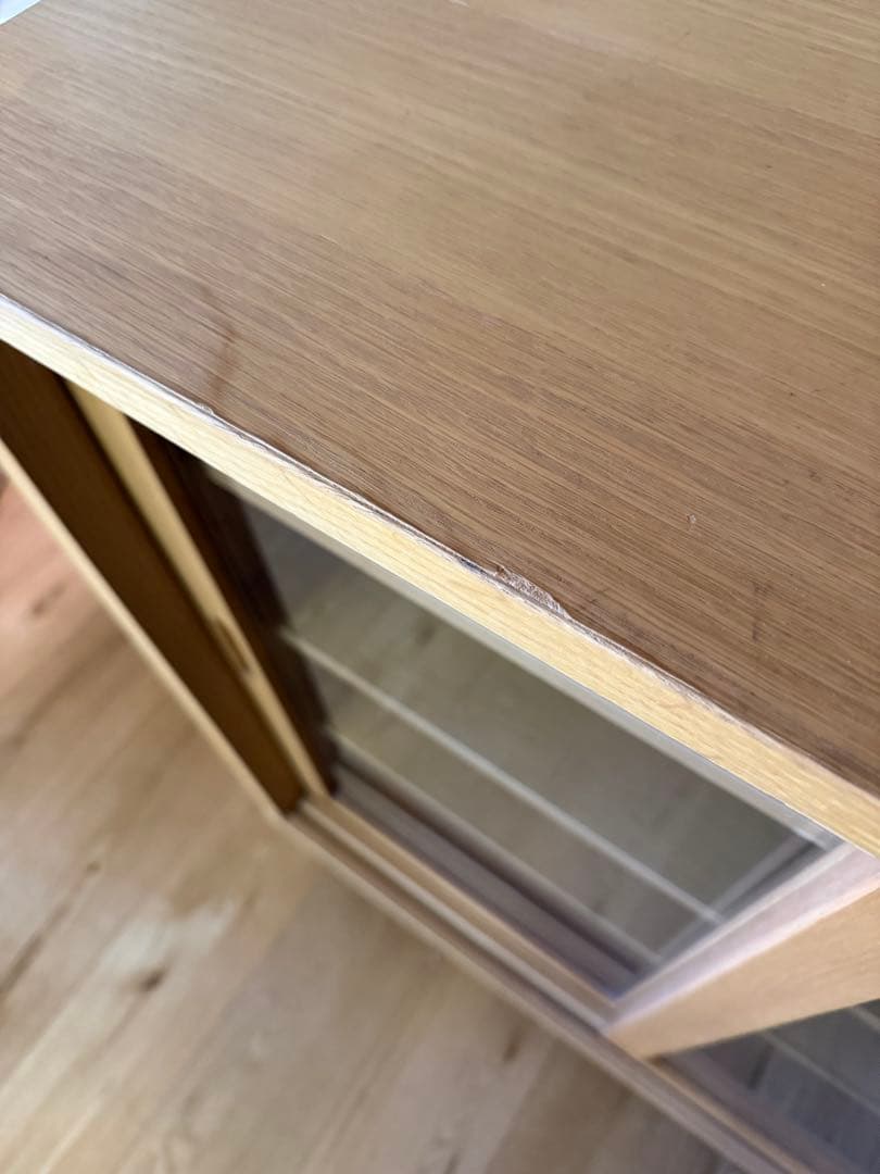 【1月限定出品】無印良品　廃盤　ガラスキャビネット