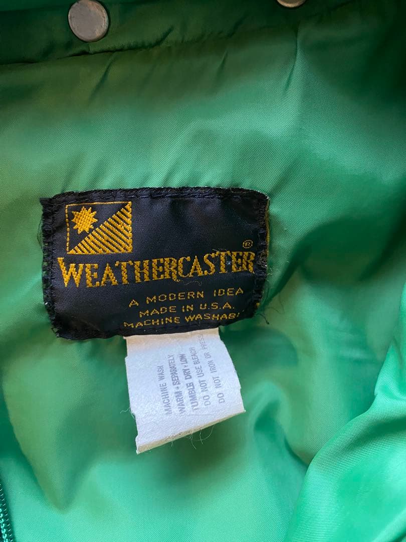 USA製　70’s 7up ダウンジャケット　ベストGreen Lサイズ