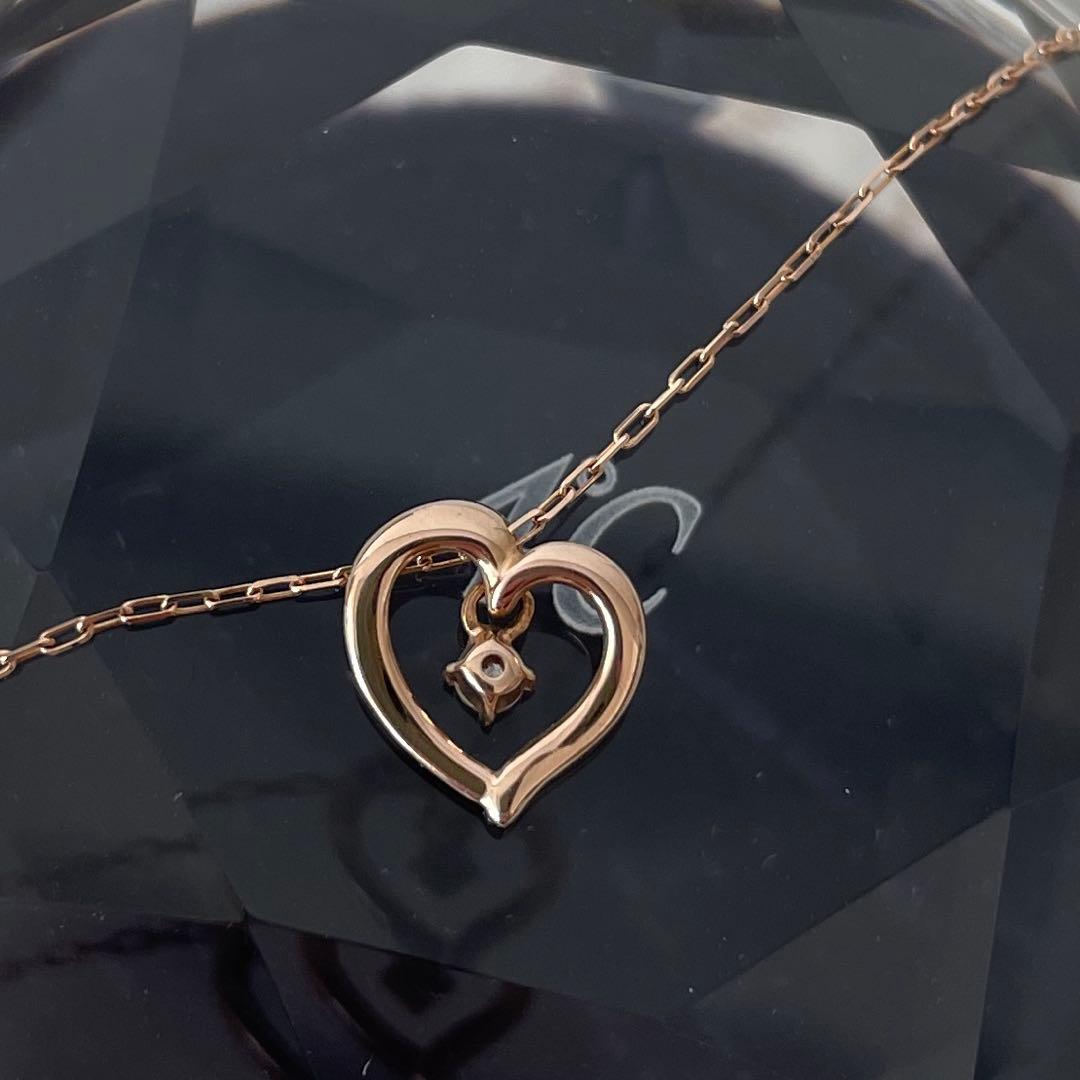 美品【定価3万】4℃ K10ピンクゴールド ネックレス箱無し