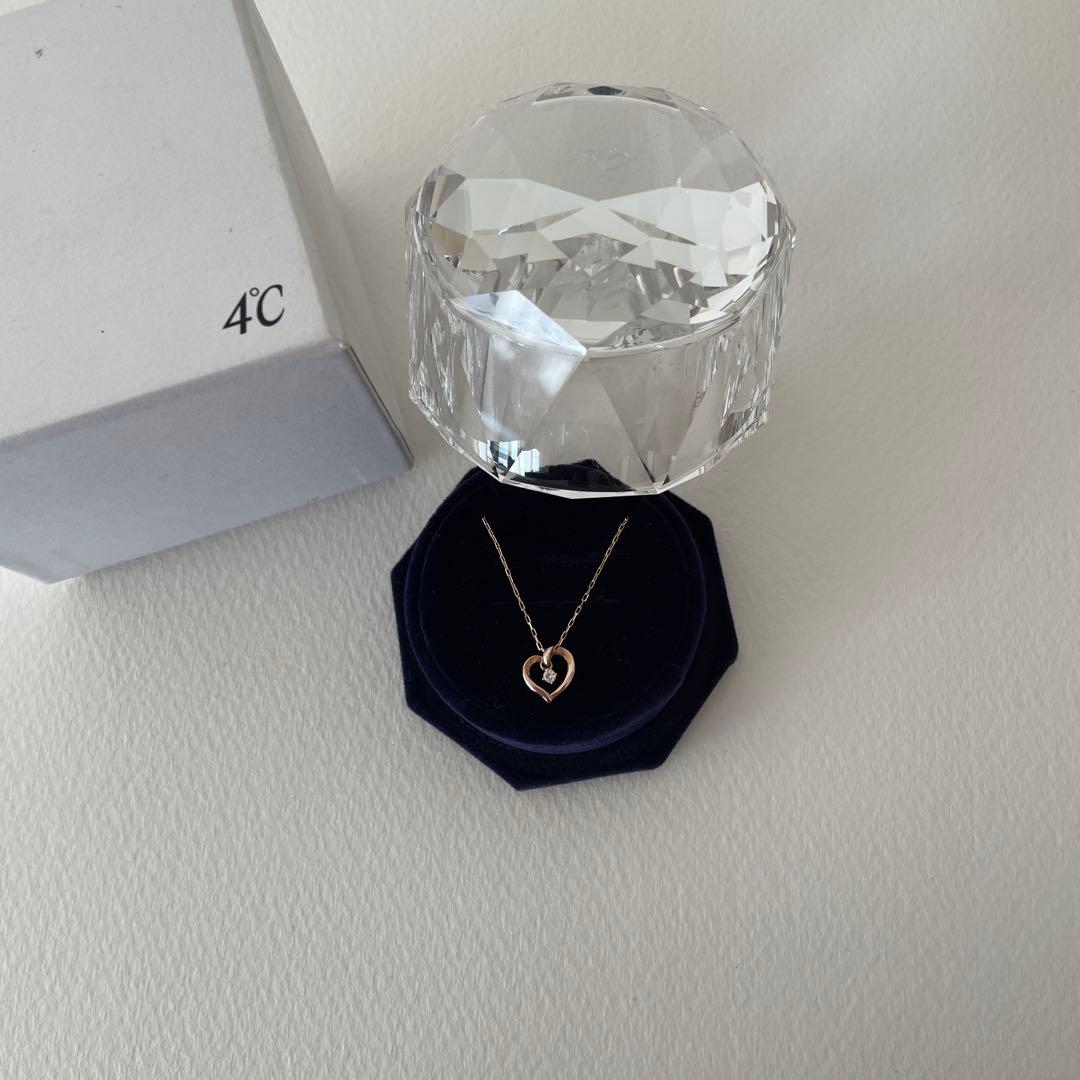 美品【定価3万】4℃ K10ピンクゴールド ネックレス箱無し