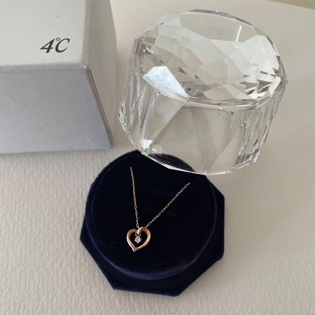 美品【定価3万】4℃ K10ピンクゴールド ネックレス箱無し