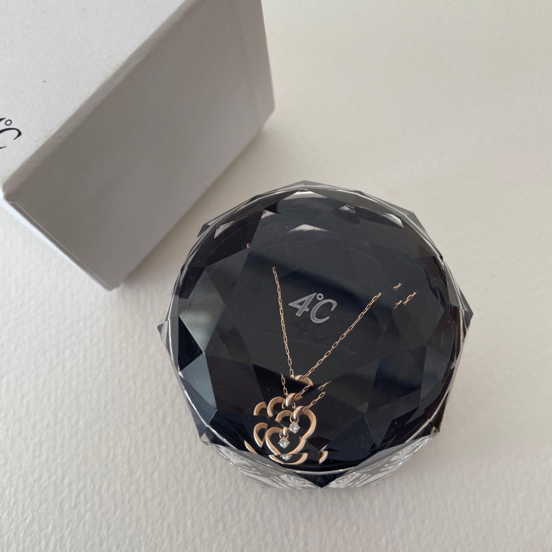 美品【定価3万】4℃ K10ピンクゴールド ネックレス箱無し