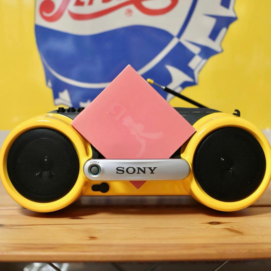 SONY SPORTS CDラジカセ アダプタ付