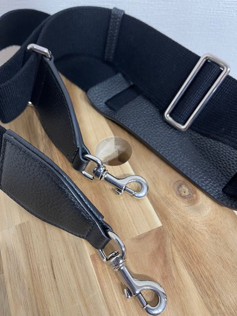 【本日限りセール】GUCCI ブラックレザージャンボGGミニダッフルバッグ