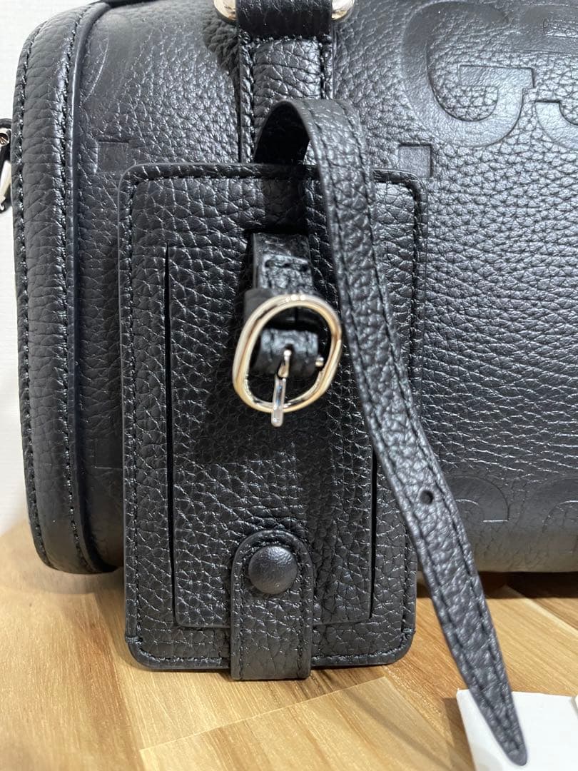 【本日限りセール】GUCCI ブラックレザージャンボGGミニダッフルバッグ