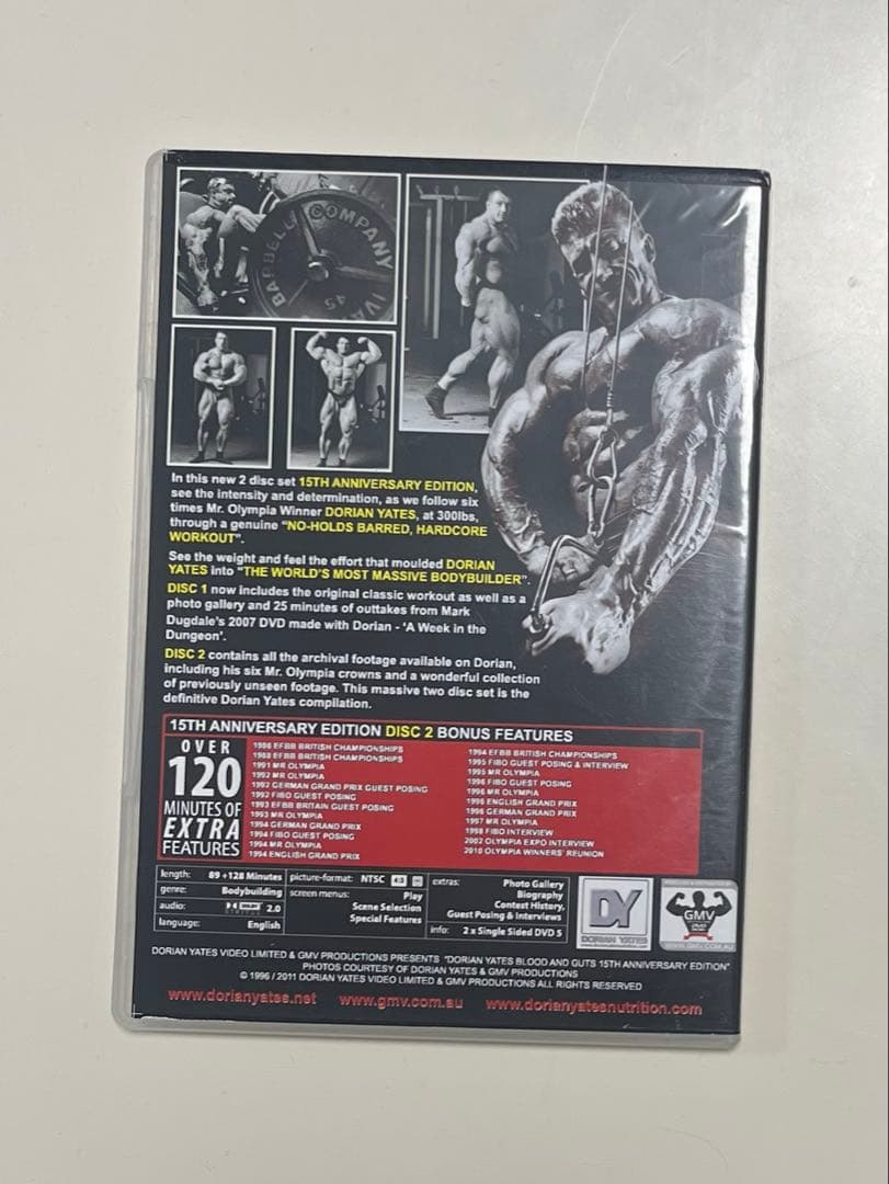 スポーツ・フィットネス Dorian Yates 6X Mr. Olympia DVD 15th