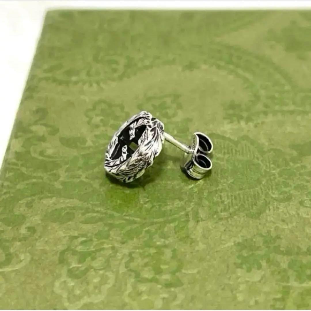 【極美品】グッチ　インターロッキングGピアス片耳　アラベスク