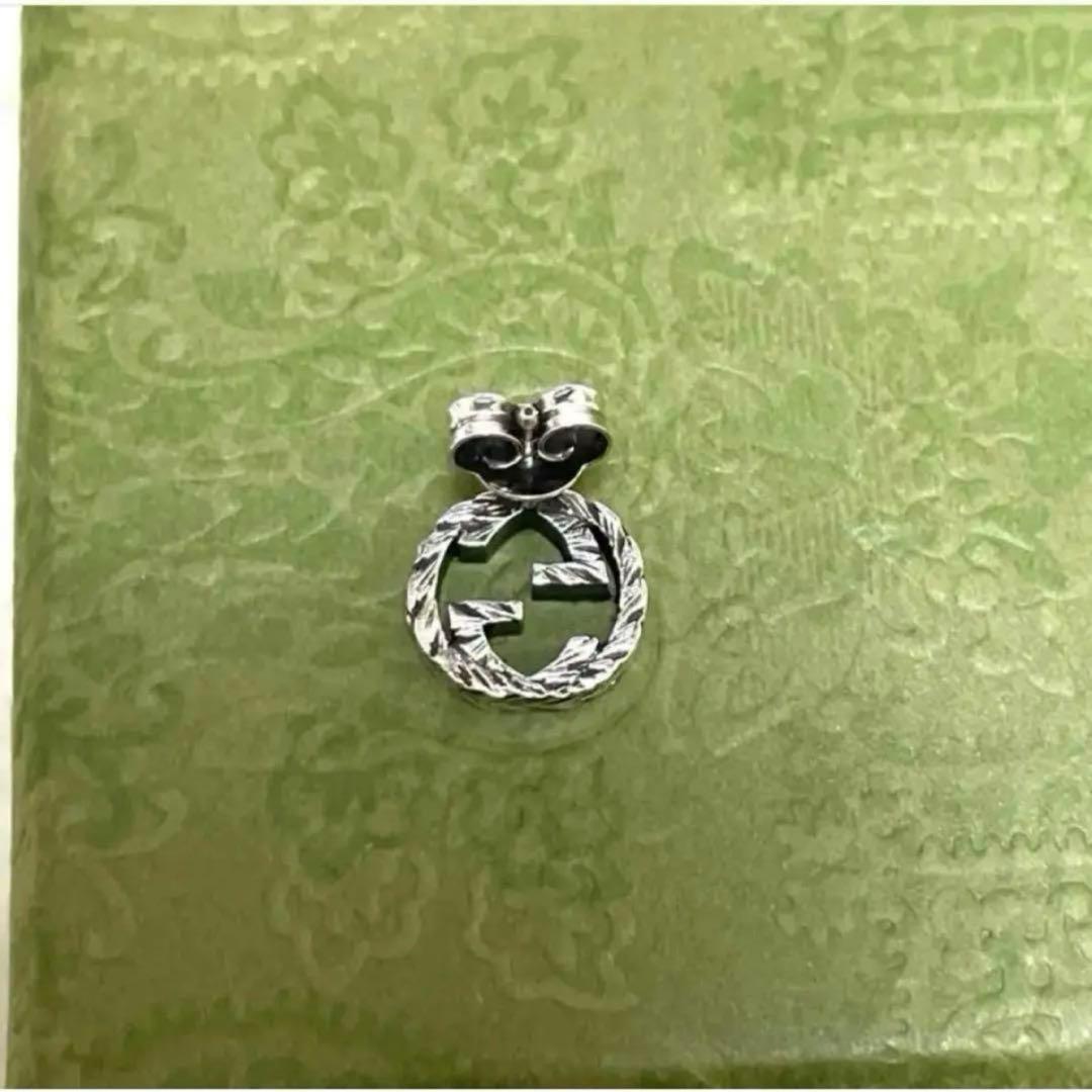 【極美品】グッチ　インターロッキングGピアス片耳　アラベスク