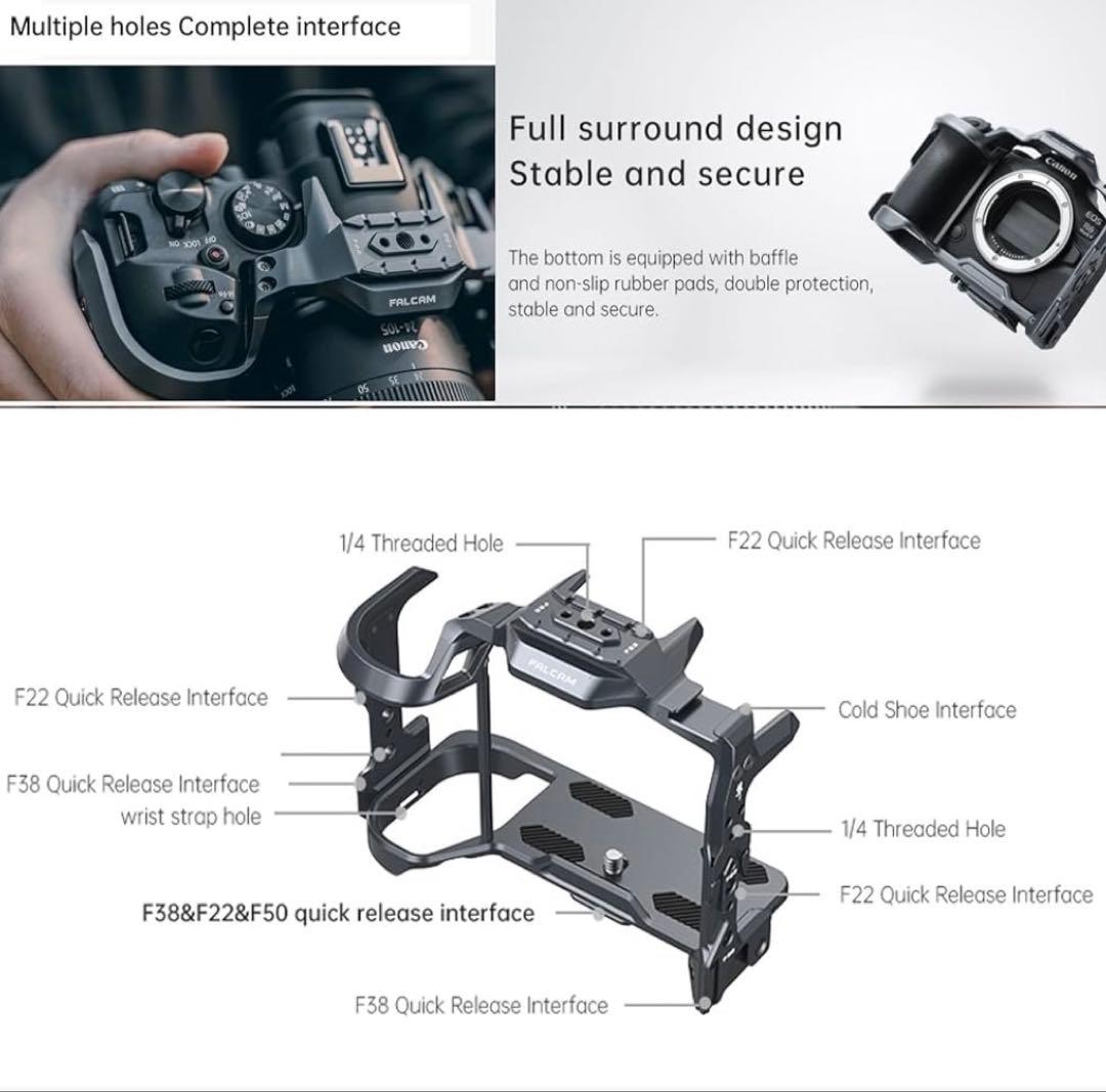 美品 Falcam ケージ キヤノン EOS R5/R5C/R6/R6II 用