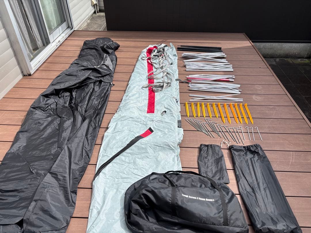 タフスクリーン２ルームハウス＋　必須アイテム　インナーシートとグランドシート付き