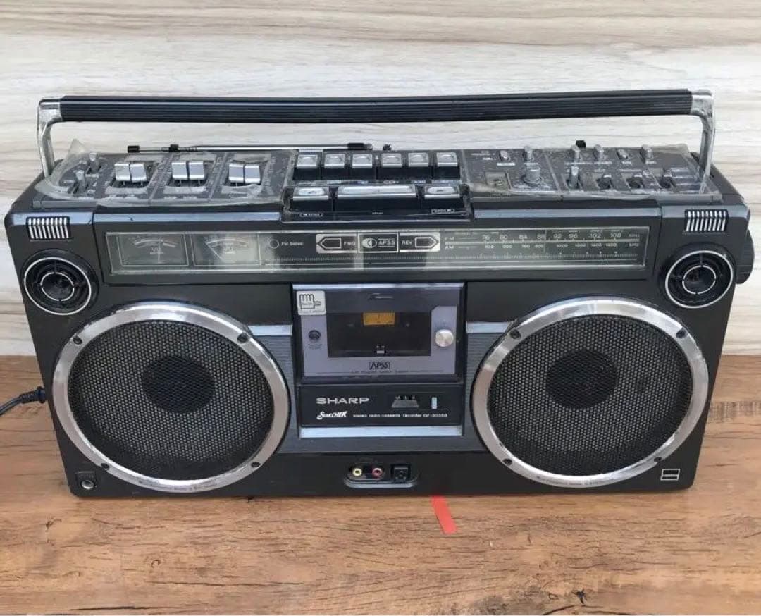 SHARP ラジカセ 昭和レトロ　GF-303SB 動作訳あり(F113)