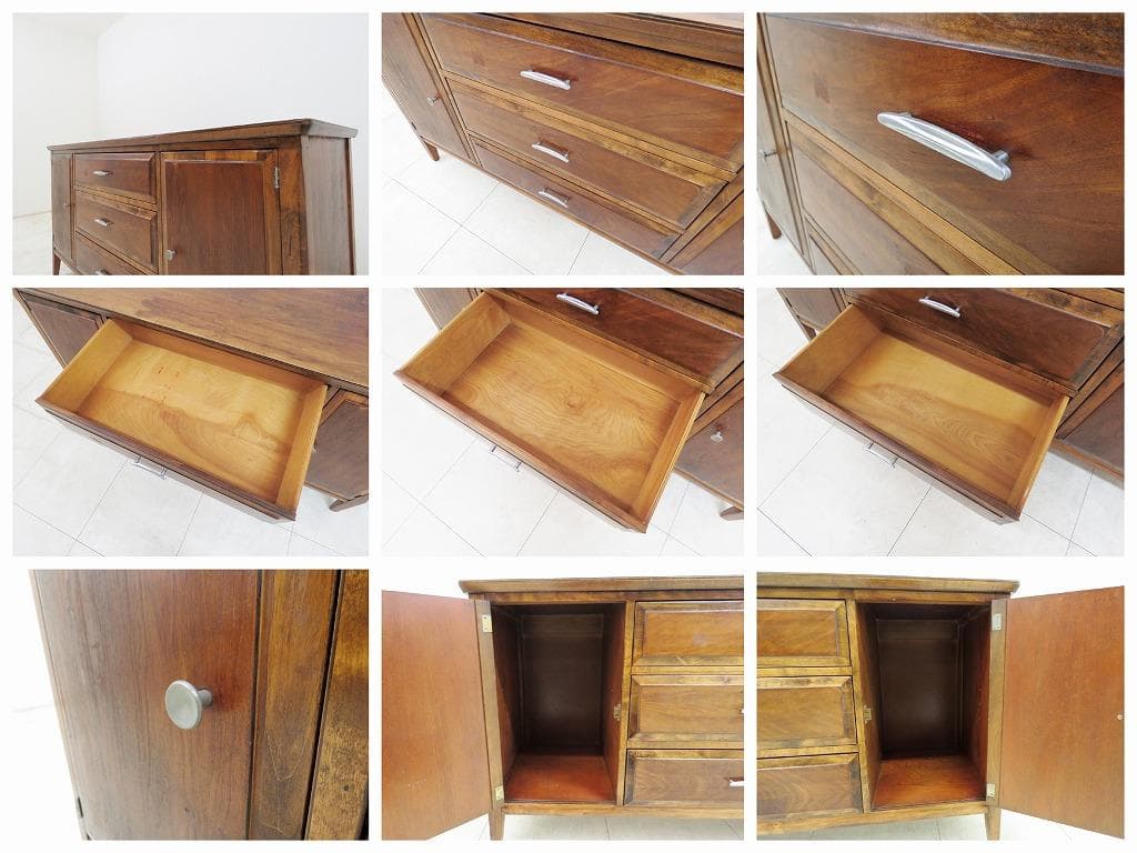 US 60's ヴィンテージ サイドボード DH家具 検PFSアクメDEMODE