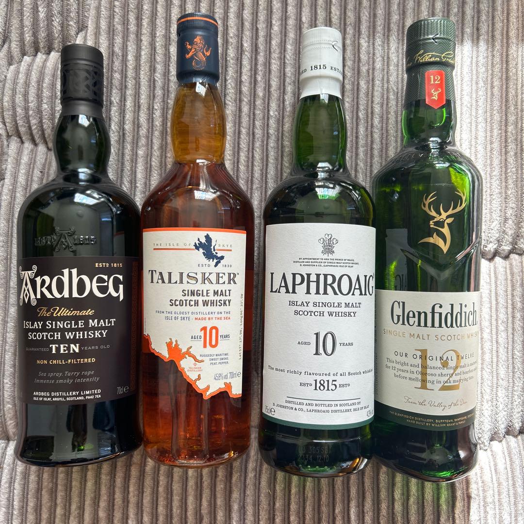 アードベックタリスカーグレンフェディックアパフェルディカラバンデュワース