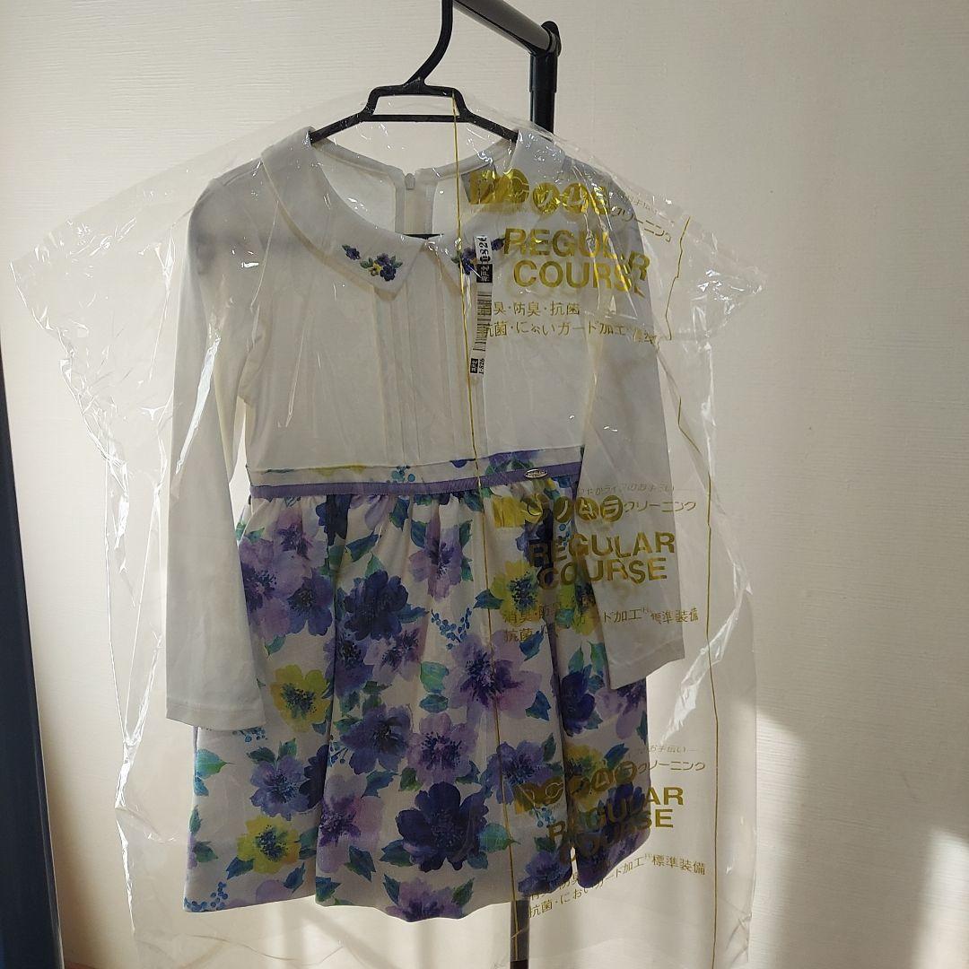 ANNSUI MINI水彩花柄ワンピースPetitmain 卒園入学式120cm