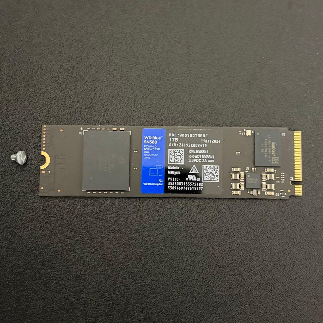 Western Digital 内蔵SSD 1TB M.2