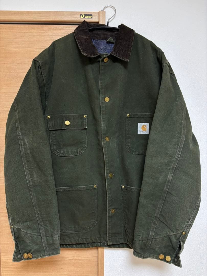 90s グッドフェード　カーハート　チョアコート　vintage モスグリーン