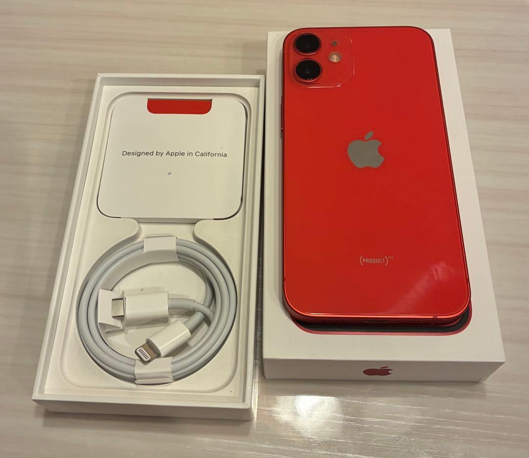 iPhone 12 mini 64GB RED SIMフリー 極美品