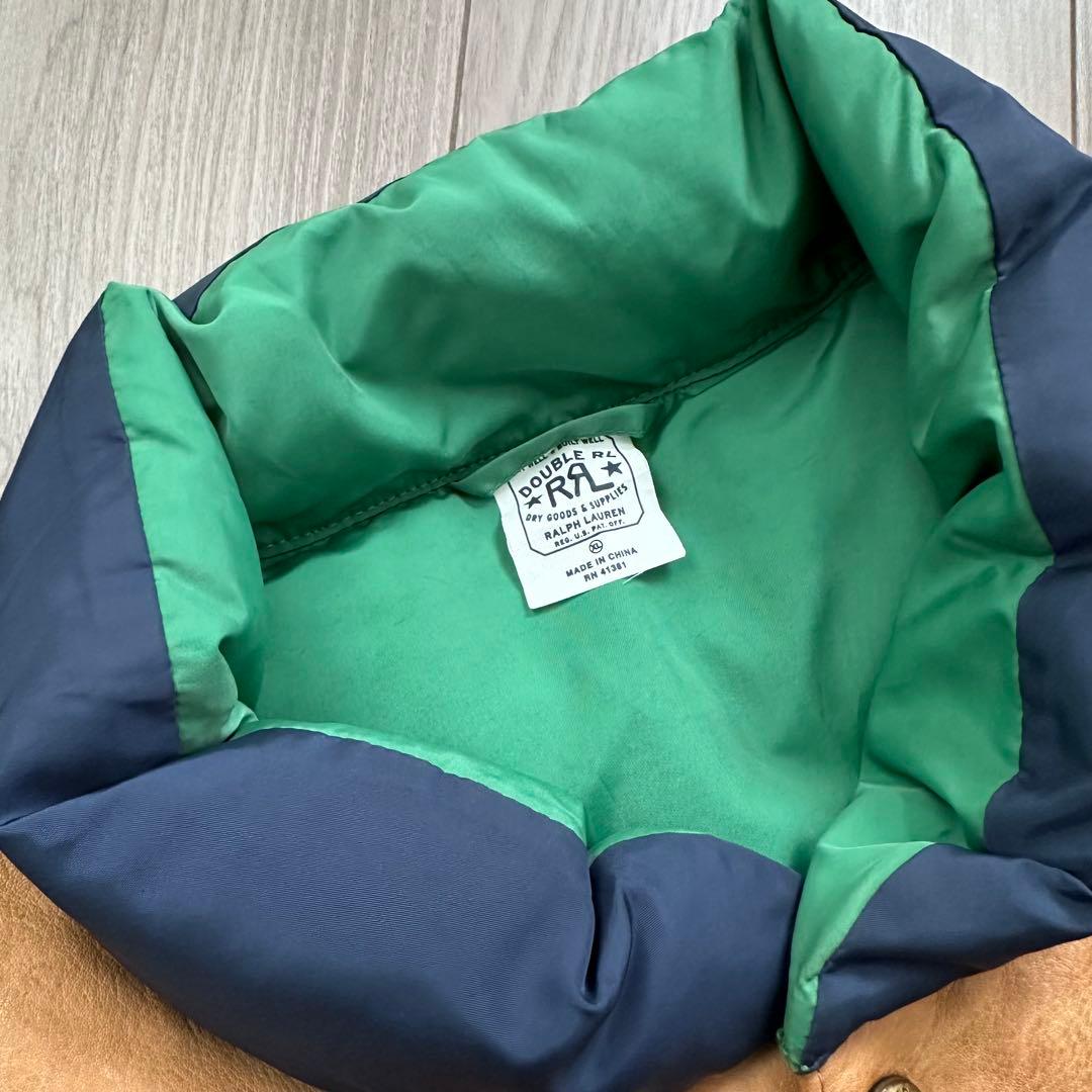 【RRL】Reversible Down Vest / XL / Lether