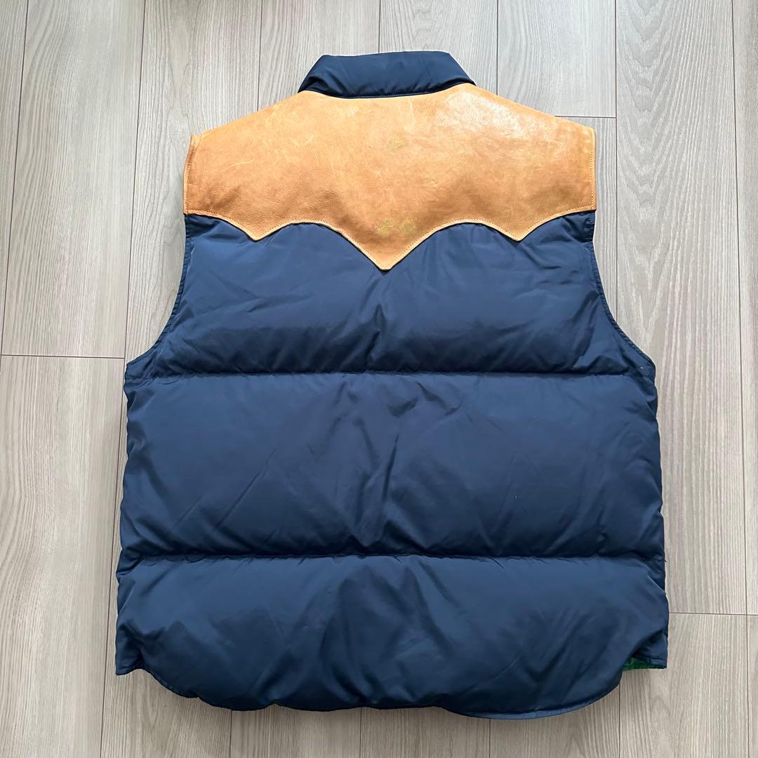 【RRL】Reversible Down Vest / XL / Lether