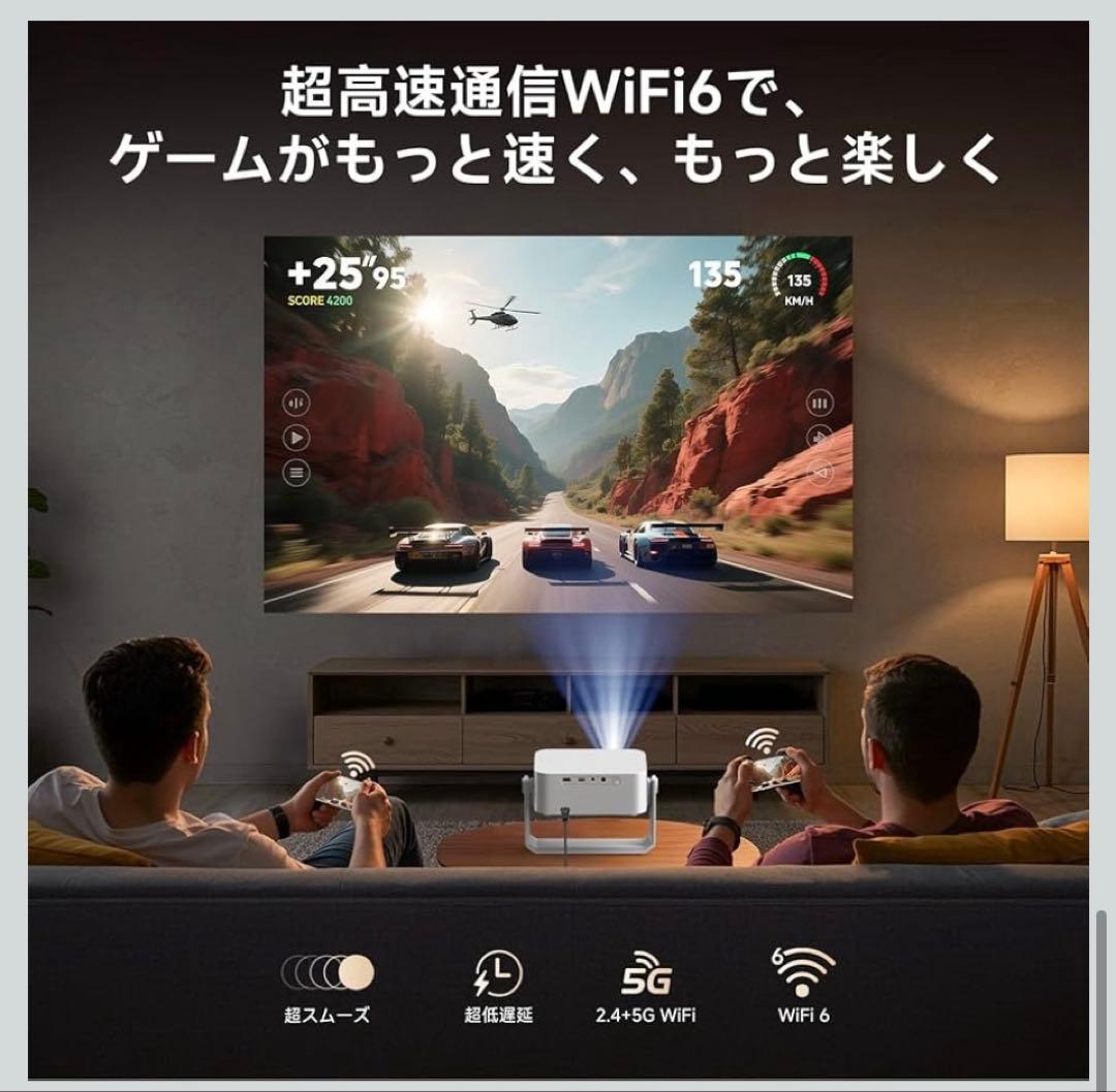 【新品保証期間内】【2025革新360°回転可能】iSinboxプロジェクター