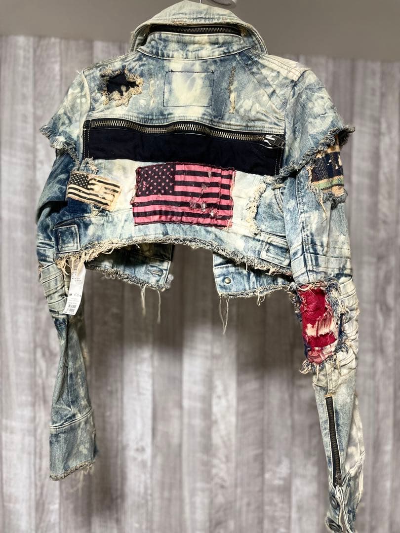 【超希少】LGB ショート丈ダメージデニムジャケット