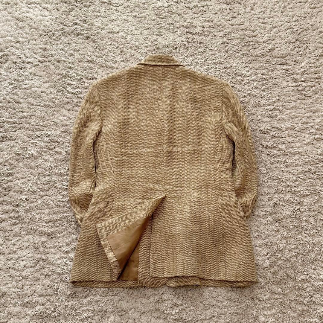 ラルフローレン【リネン100%ヘリンボーン／チンストラップ】テーラードジャケット