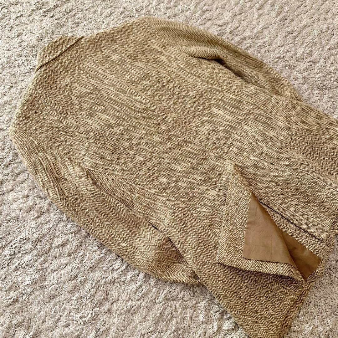 ラルフローレン【リネン100%ヘリンボーン／チンストラップ】テーラードジャケット