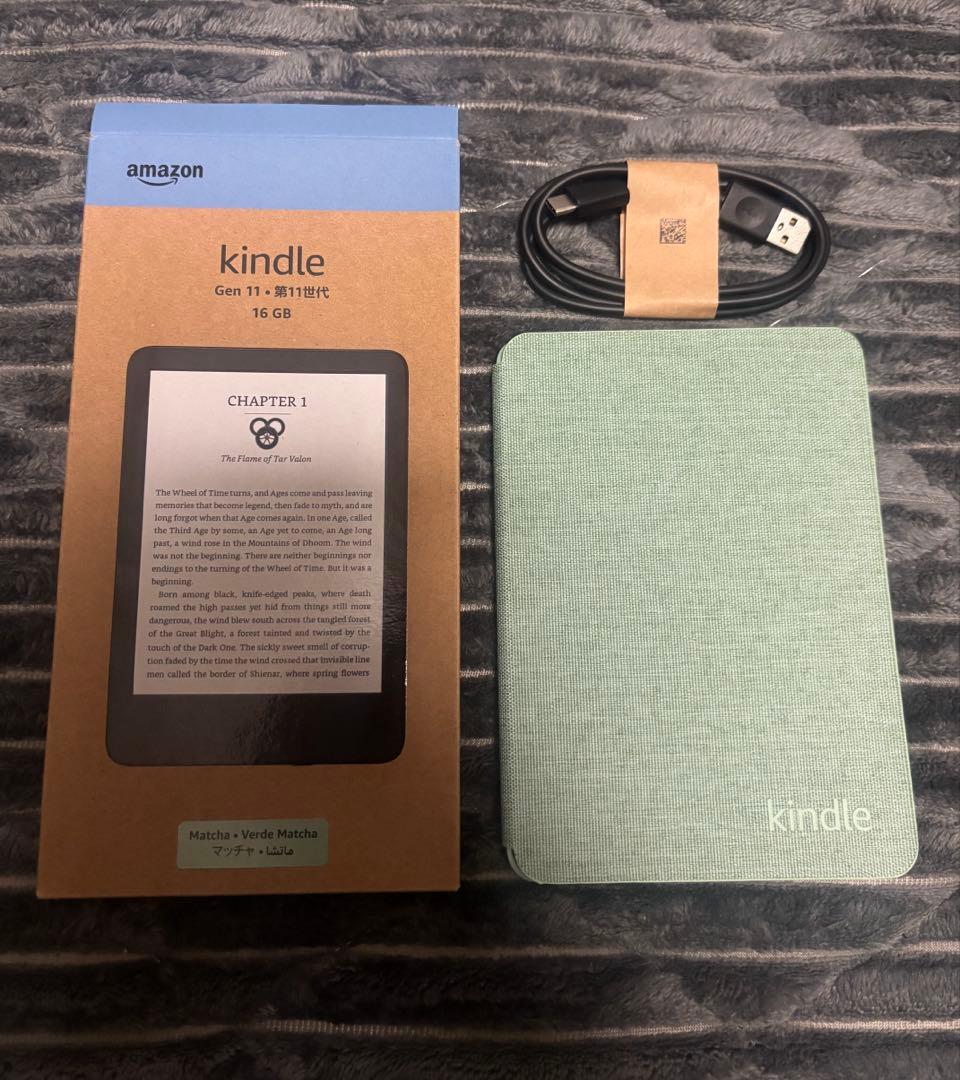 【本体&カバー】Amazon Kindle 11世代 16GB マッチャ