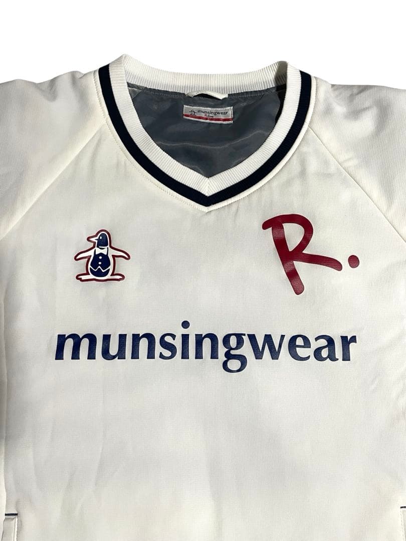 マンシングウェア スニードジャック L 中綿ブルゾン ホワイト　2way 防風