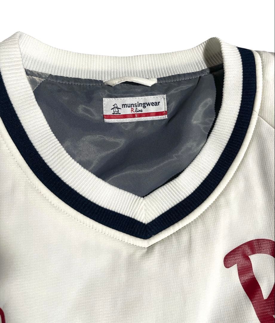 マンシングウェア スニードジャック L 中綿ブルゾン ホワイト　2way 防風