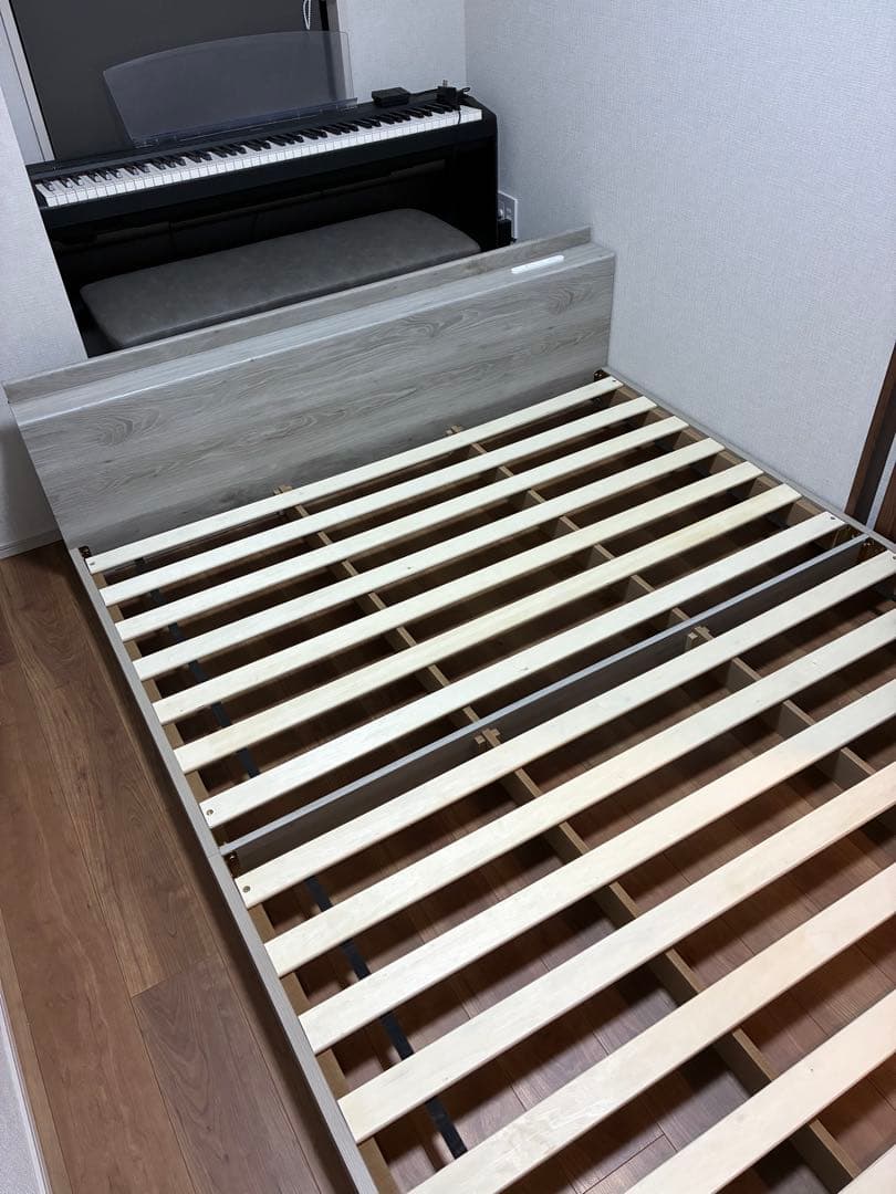 ローベッド　すのこ　ベッドフレーム単品（クイーンサイズ）