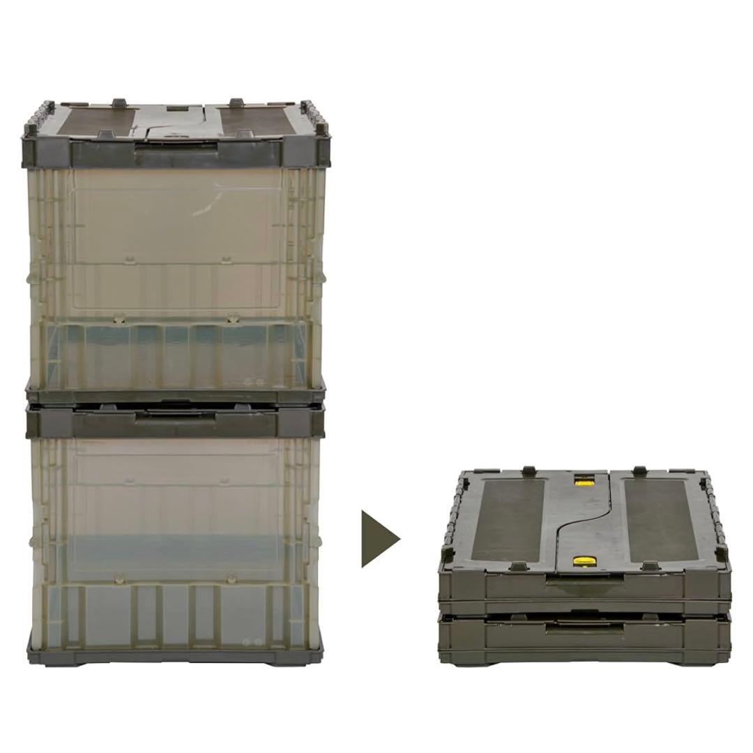 トラスコ中山(TRUSCO) 薄型折りたたみコンテナ 50L