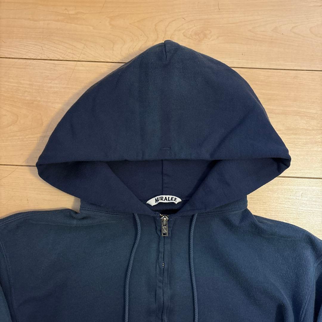 AURALEE オーラリーネイビー パーカー フルジッパー 1