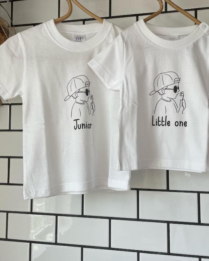 ちぃさま専用親子コーデ　親子お揃い　名前入り　名入れ tシャツ　内祝い　誕生日